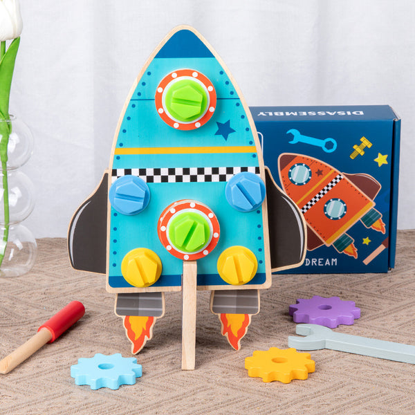 Children's Fun Space Nut Rocket Puzzle