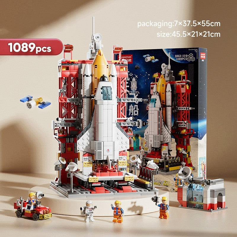 Space Rocket Model Building Block Toy