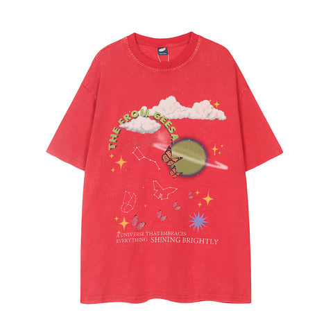 Fashion Creative Space Star Print Old Men