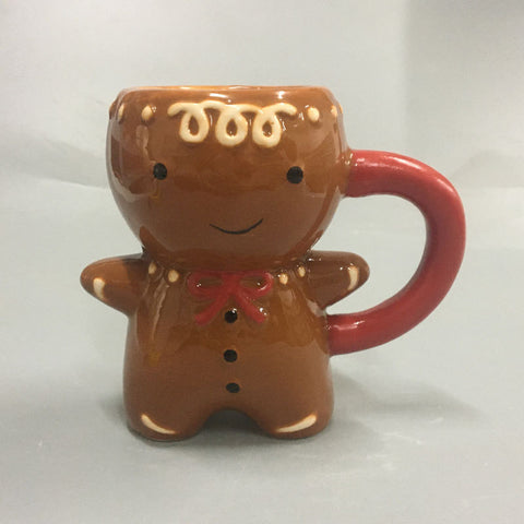 Gingerbread Man Christmas Ceramic Tea Mugs