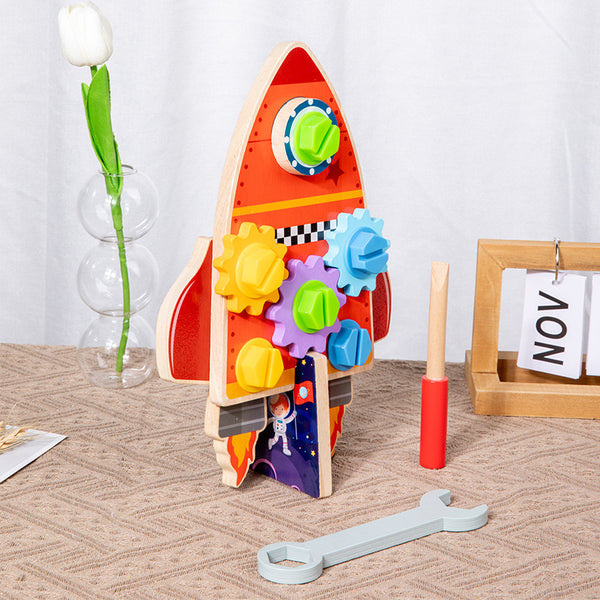 Children's Fun Space Nut Rocket Puzzle