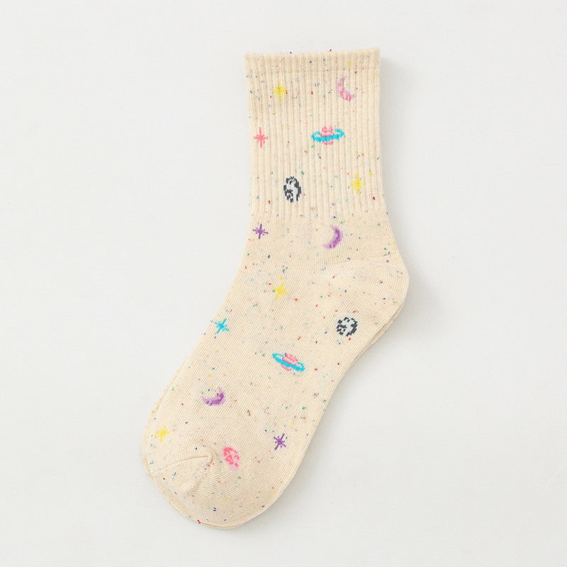 Planet Space Cartoon Women's Socks