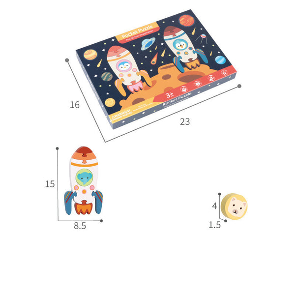 Children's Fun Space Nut Rocket Puzzle