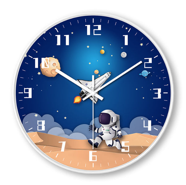 Astronaut Space Wall Clock Modern Minimalist Furnishings